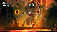 Flaming chunks in the second stage (Image via Team Cherry || Sportskeeda)